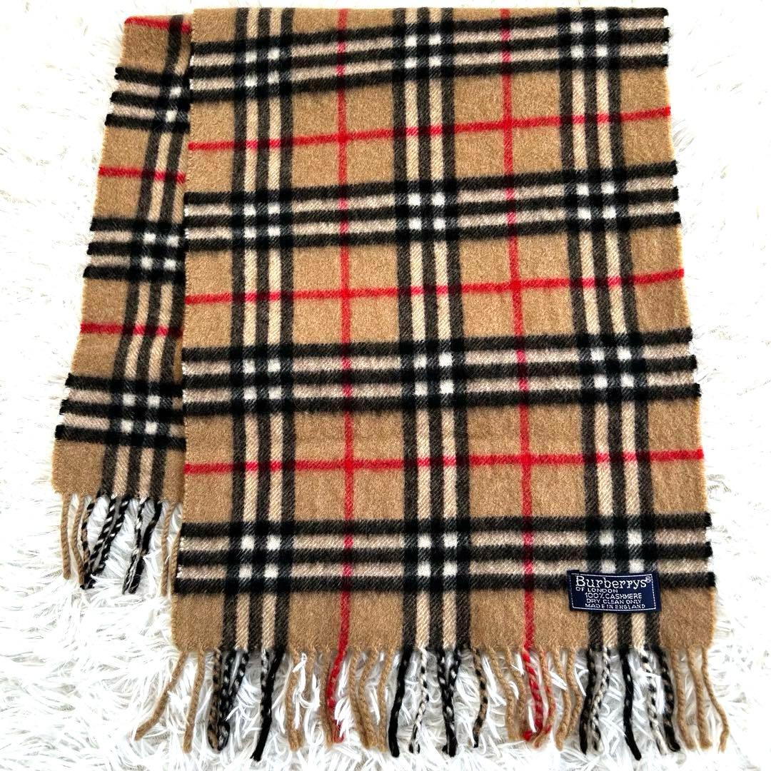 Burberrys of London カシミヤ100% ノバチェック マフラー