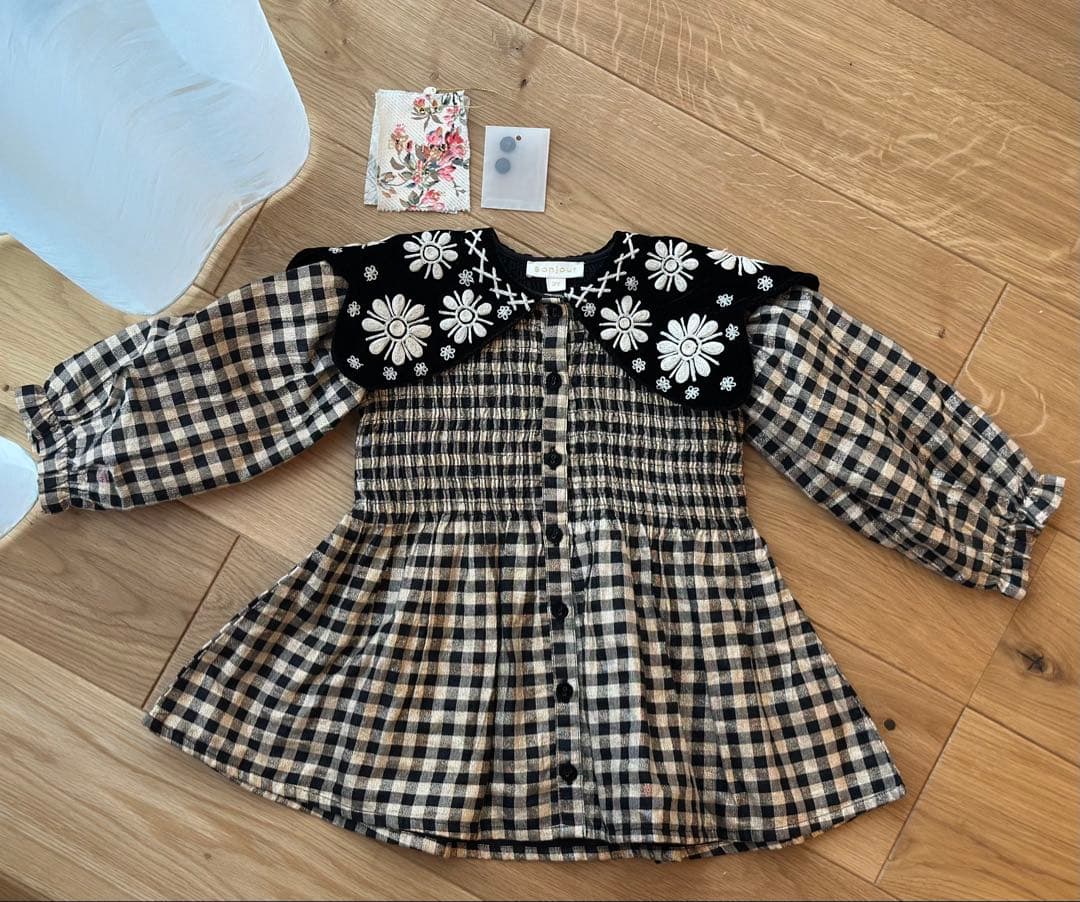 【値下中】bonjour diary クリスマス チュニック ワンピース　2y
