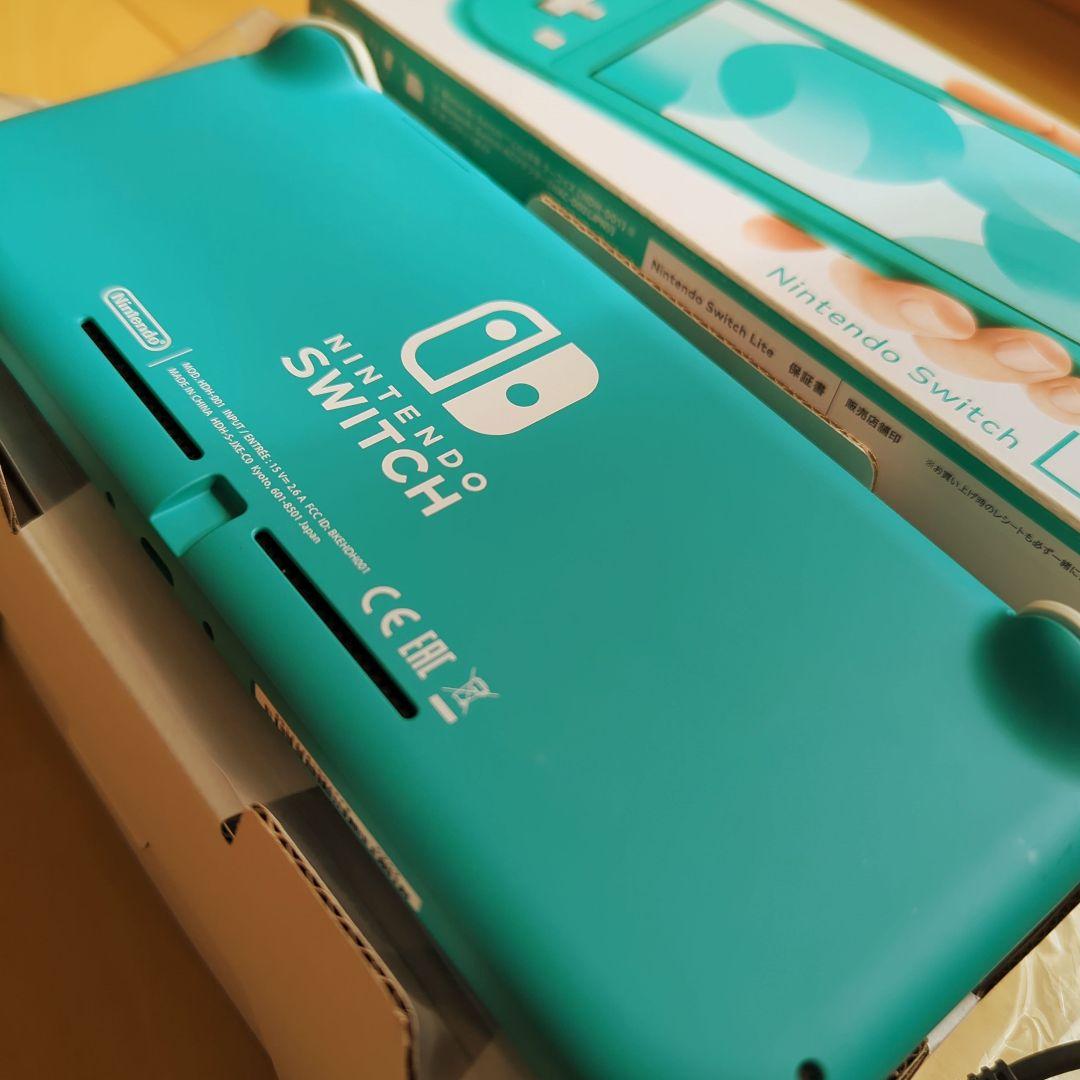 テ*イ様 Nintendo Switch Lite ターコイズ 本体 箱 AC付
