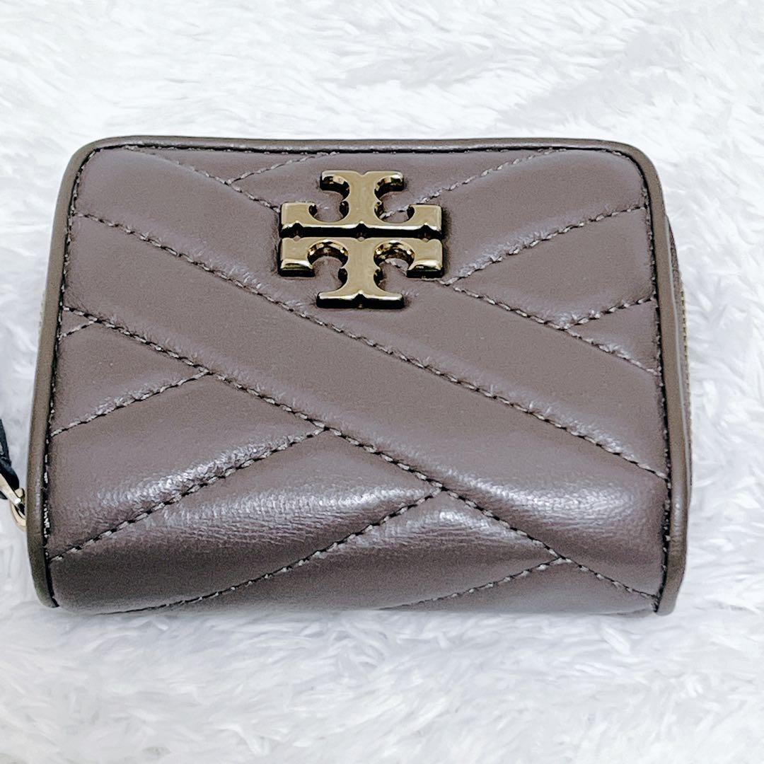 美品 Tory Burch キラ キルティング 折り財布 ミニ ウォレット