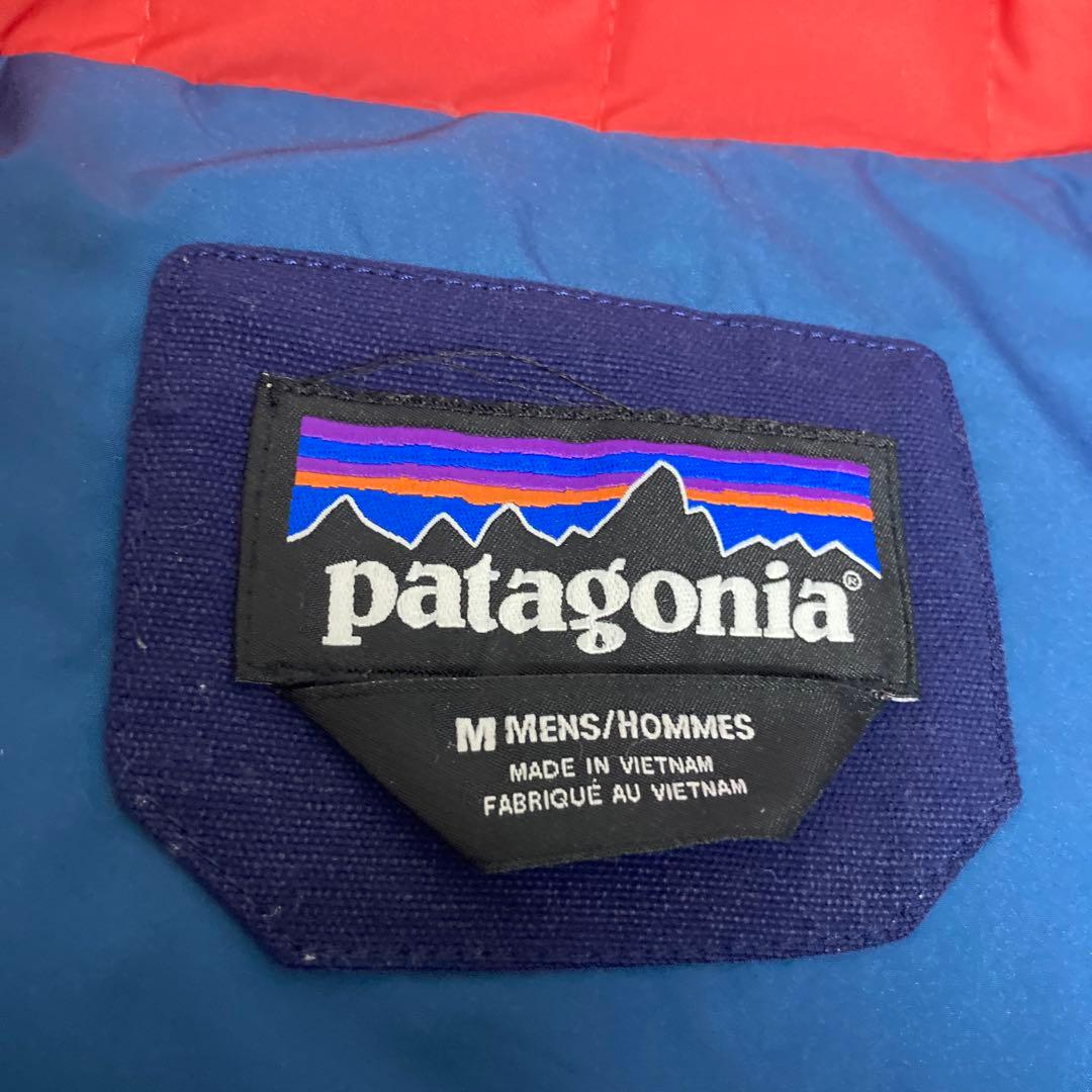 patagonia パタゴニア ビビーダウンベスト Mサイズ ネイビー/レッド
