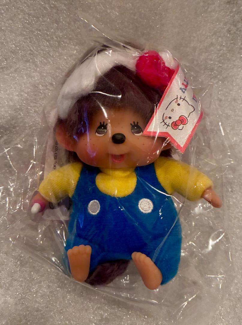 【新品・未使用】ハローキティ×モンチッチ　顔でかSSキーチェーン　モンチッチ