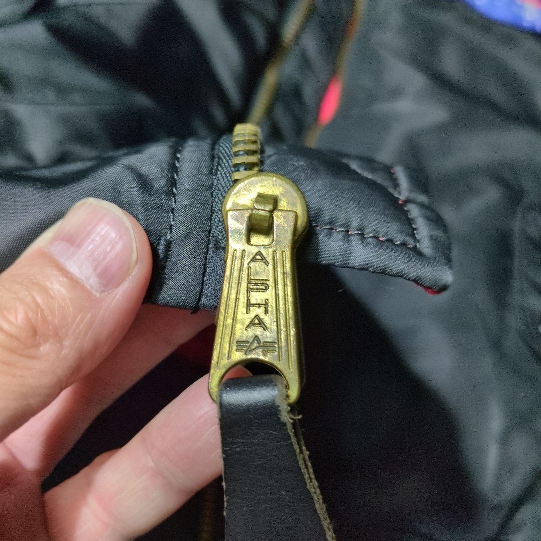 ALPHA ＭＡ１NASA APOLLO ワッペン　刺繍　BLACK