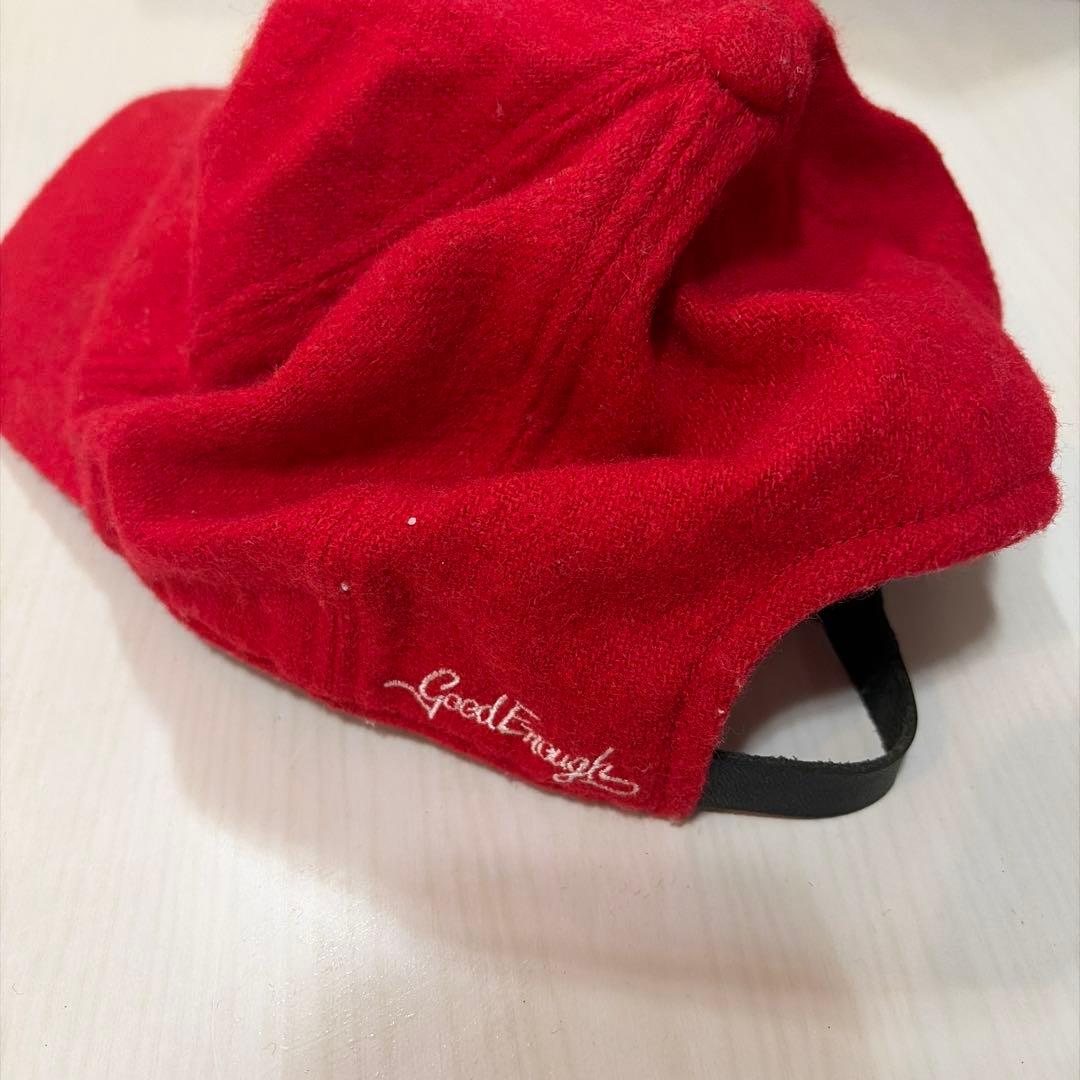 GoodEnough GEロゴ ベースボールキャップ 赤