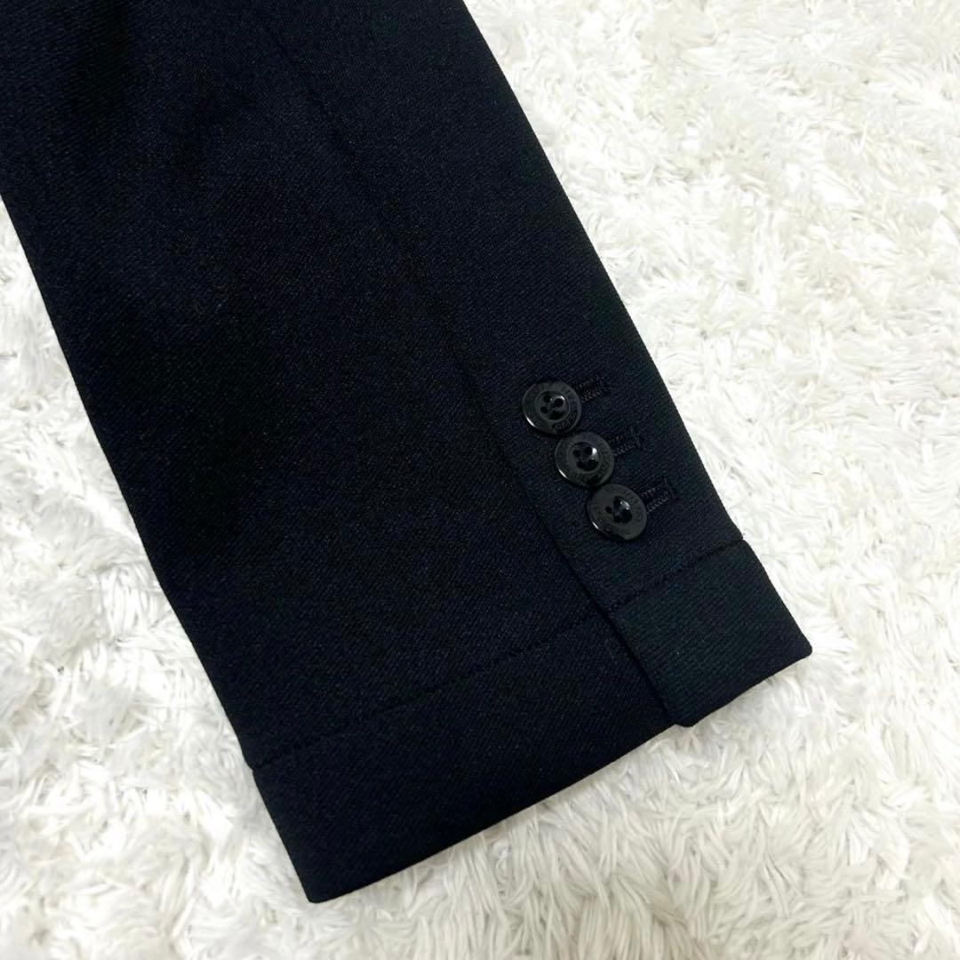 極美品 FRED PERRYテーラードジャケット　ジャージ　刺繍　ブラック　XS