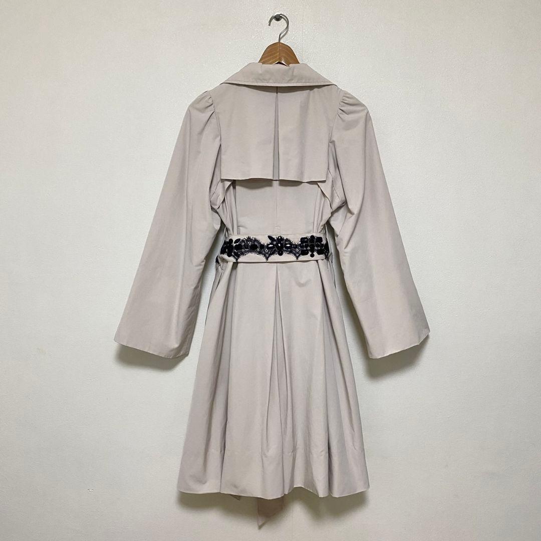 美品✨　KEITA MARUYAMA レースビジュー付きトレンチコート
