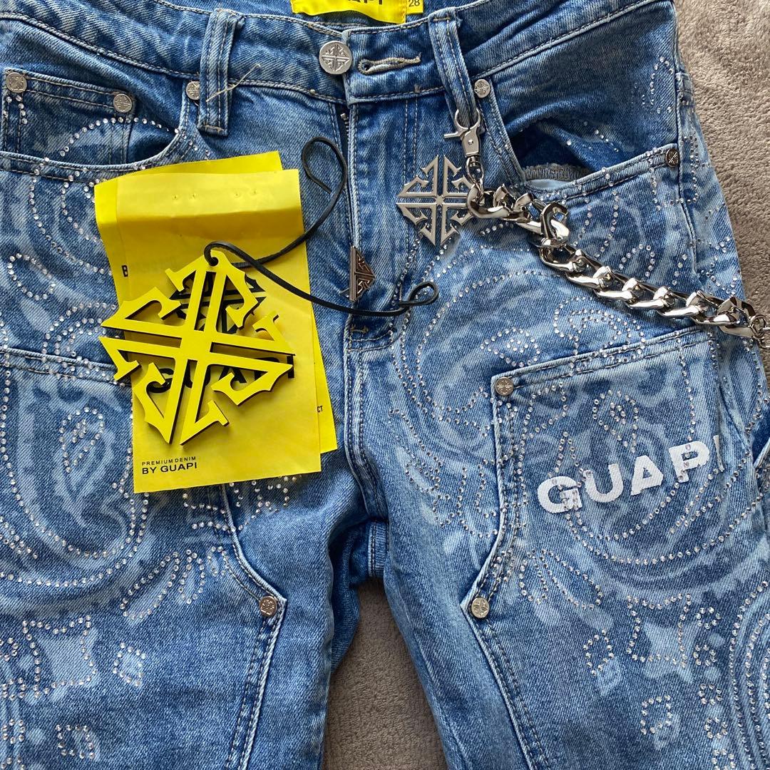 guapi デニムフレアパンツ