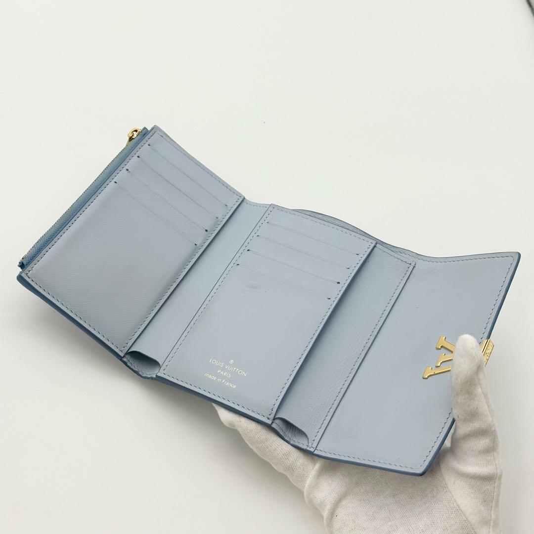 美品 希少✨ルイヴィトン カプシーヌコンパクト 三つ折り財布 サマースターダスト