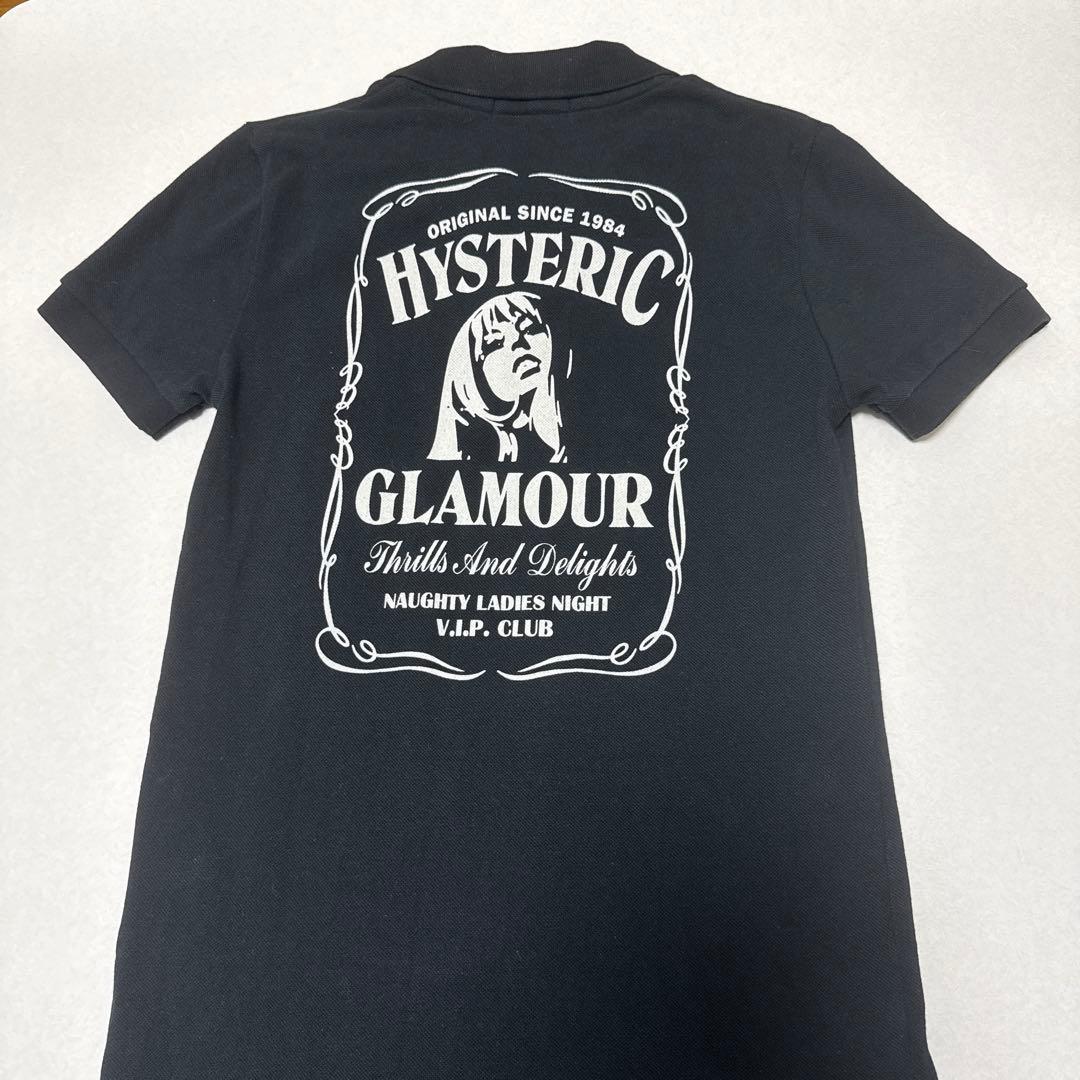 HYSTERIC GLAMOUR ブラック ポロシャツ 半袖