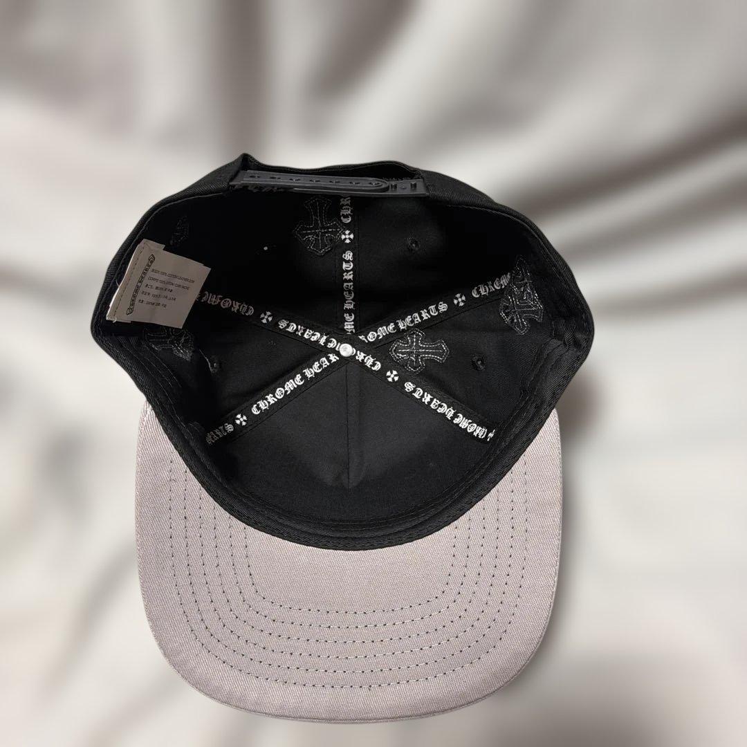 Chrome Hearts ベースボールキャップ 黒/グレー