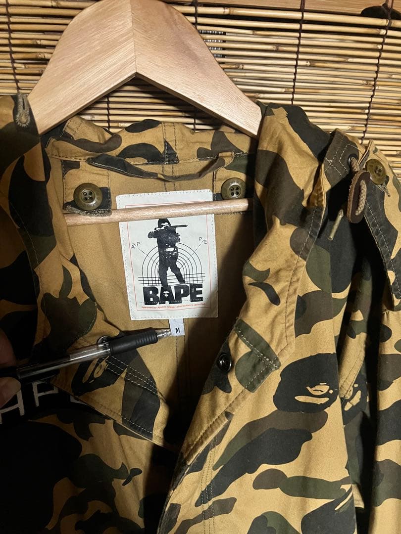 A BATHING APE ベイプカモフラージュ モッズコート Mサイズ