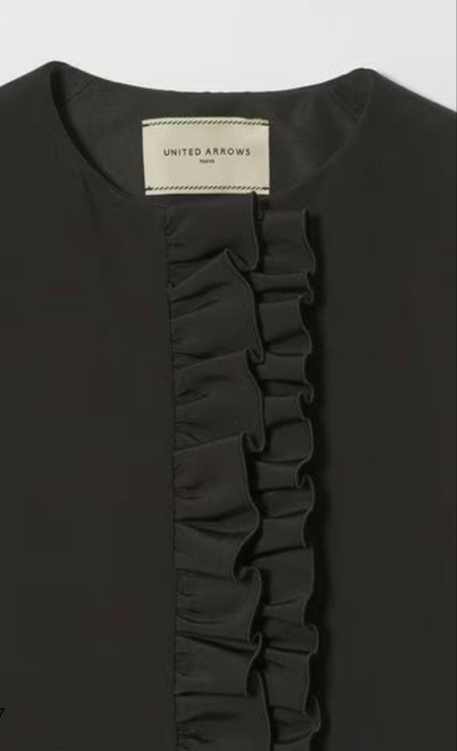 新品タグ付　UNITED ARROWS LIGHT SPONGY フリル コート