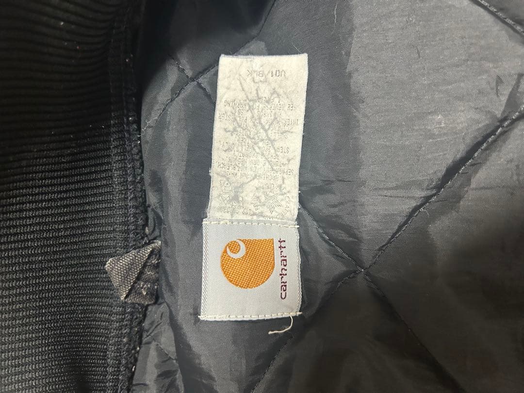 【carhartt 】ダックベスト　星タグ　usa製　u01blk