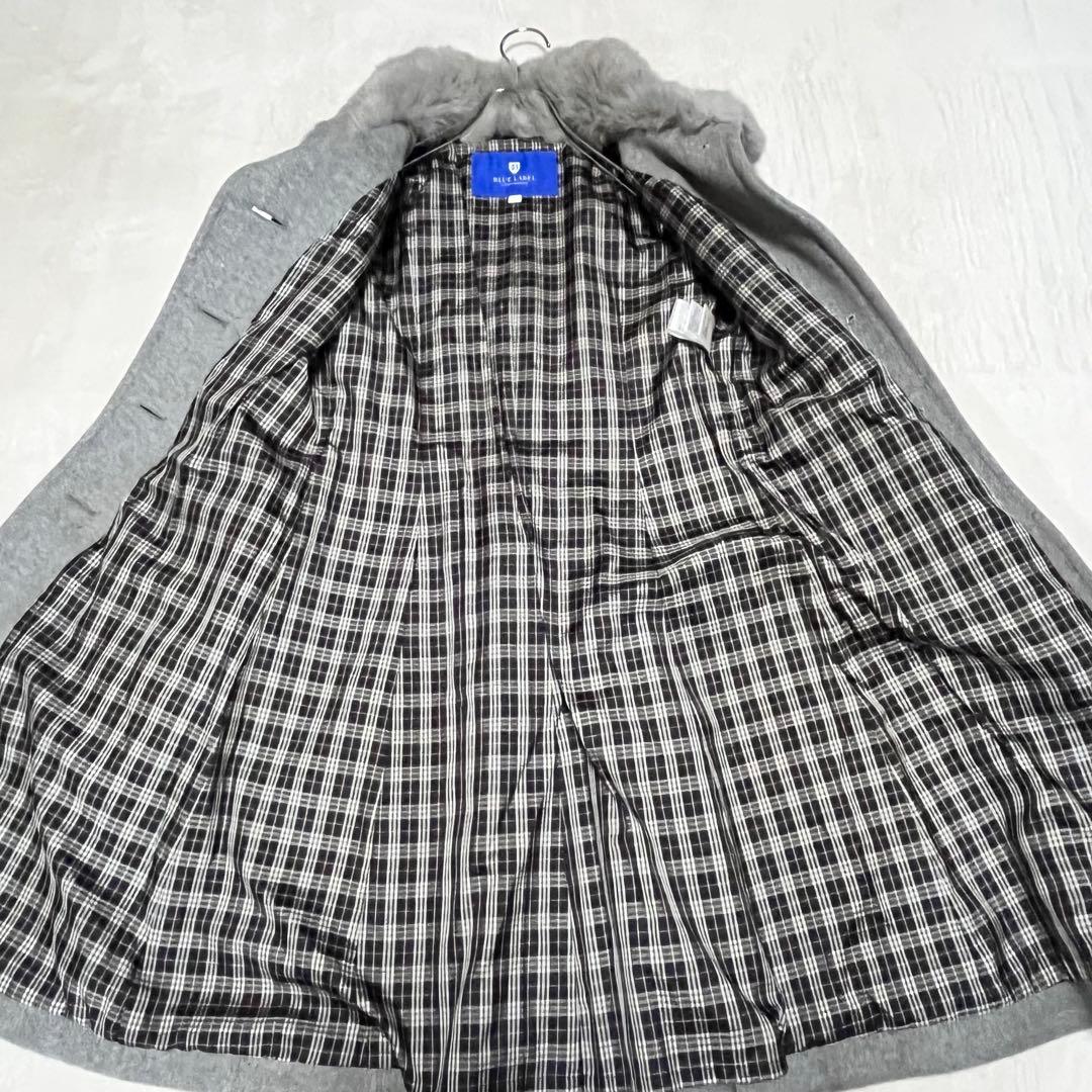 極美品BLUELABEL ブルーレーベルクレストブリッジ コート スタンドカラー