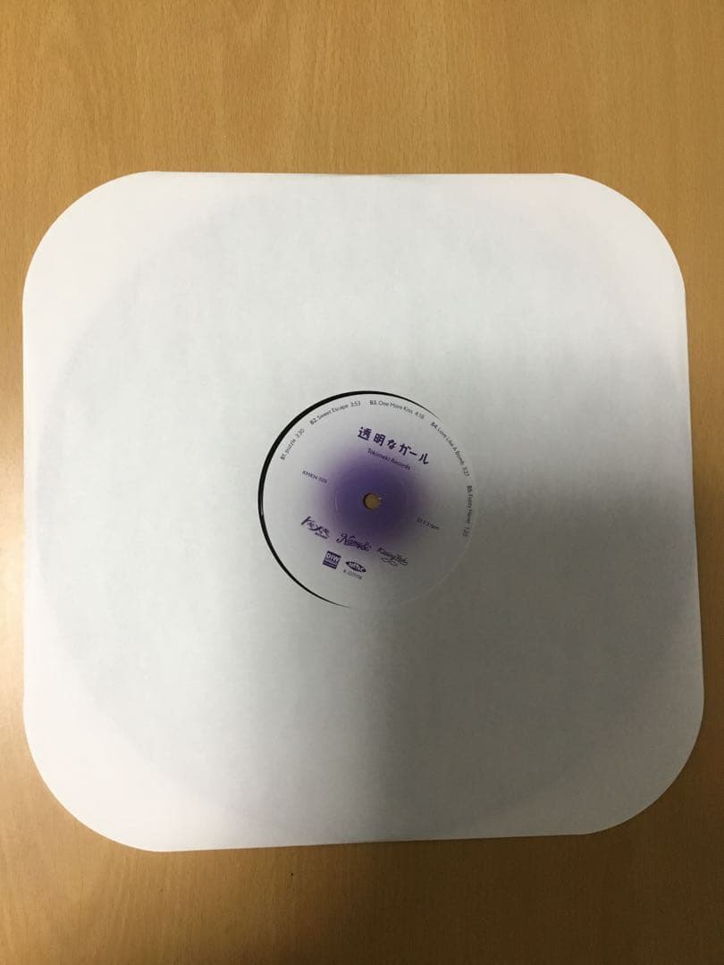 tokimeki records透明なガールLP トキメキレコーズ　シティポップ