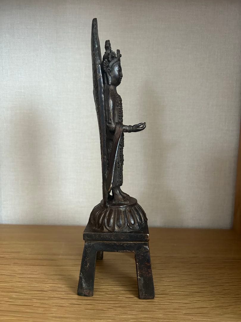 金属製仏像 約20cm 立像