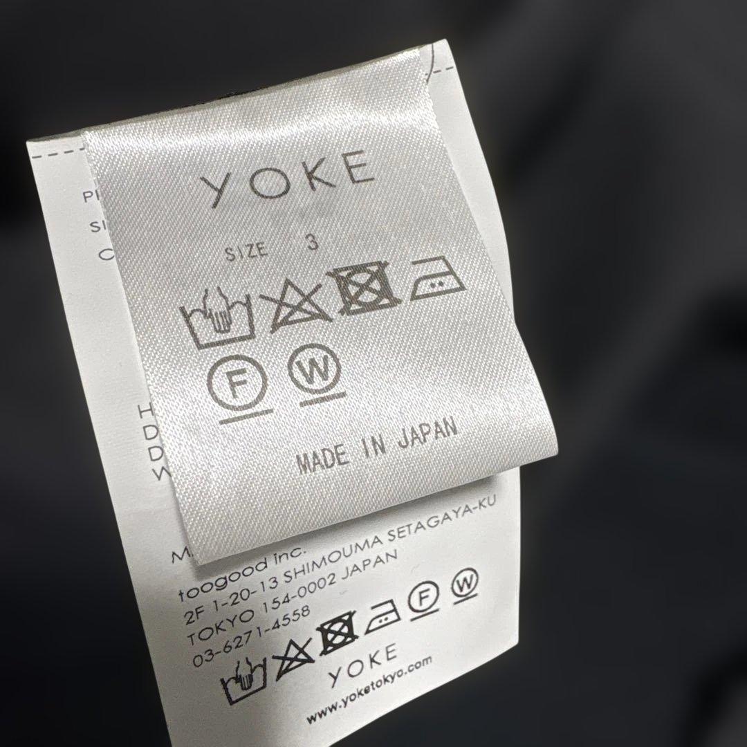 最終値下げ　YOKE ジャケット　カーディガン　テーラード　シャツ　ブラック