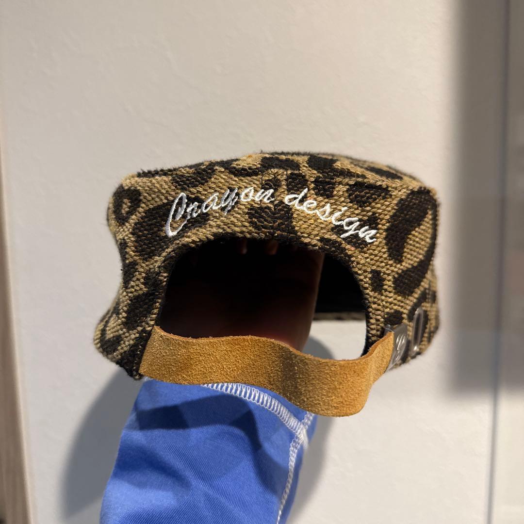 帽子 6crayon leopard pillbox cap