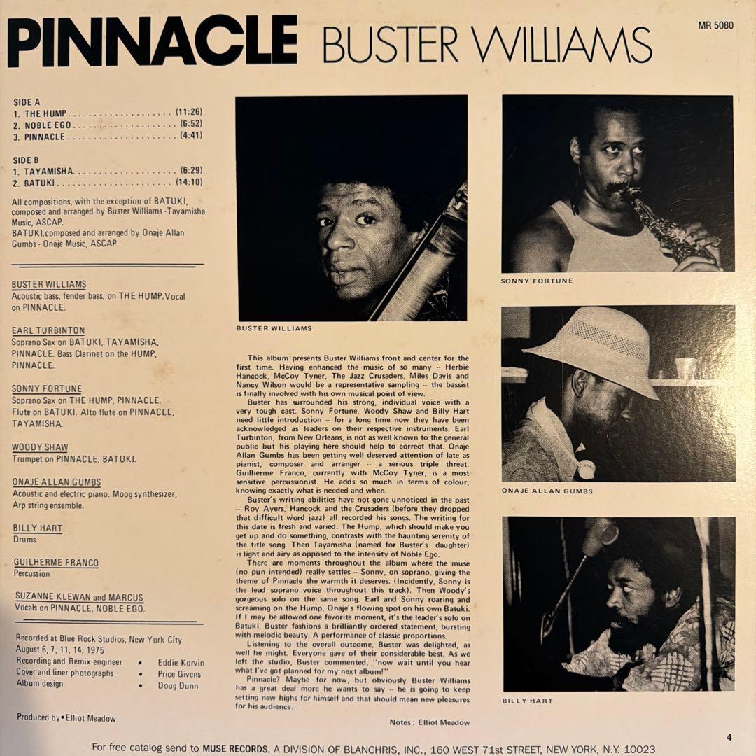 洋楽 Buster Williams / Pinnacle (LP)