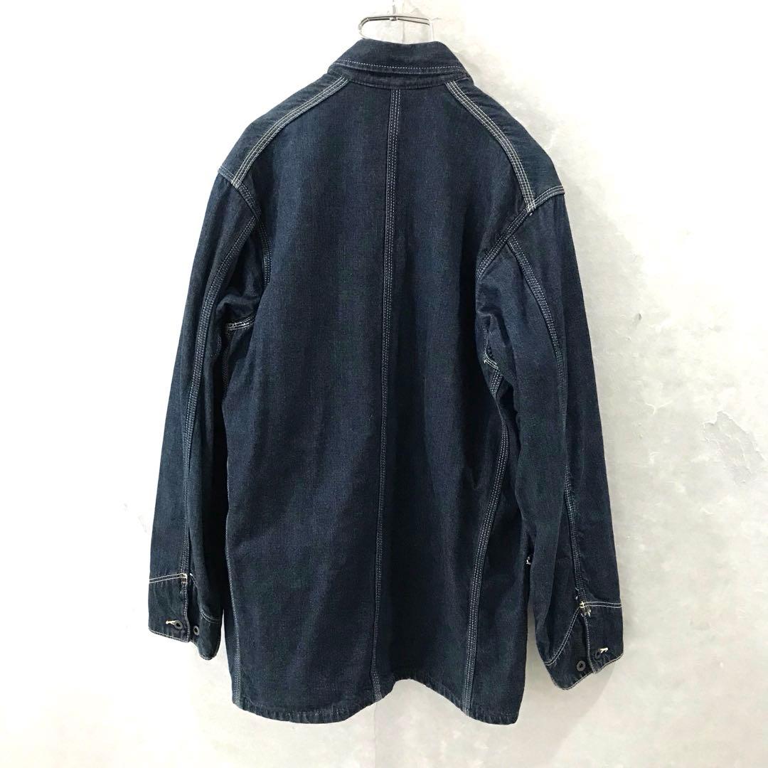 90s EDWIN 101 デニムカバーオール ヴィンテージ 濃紺 L