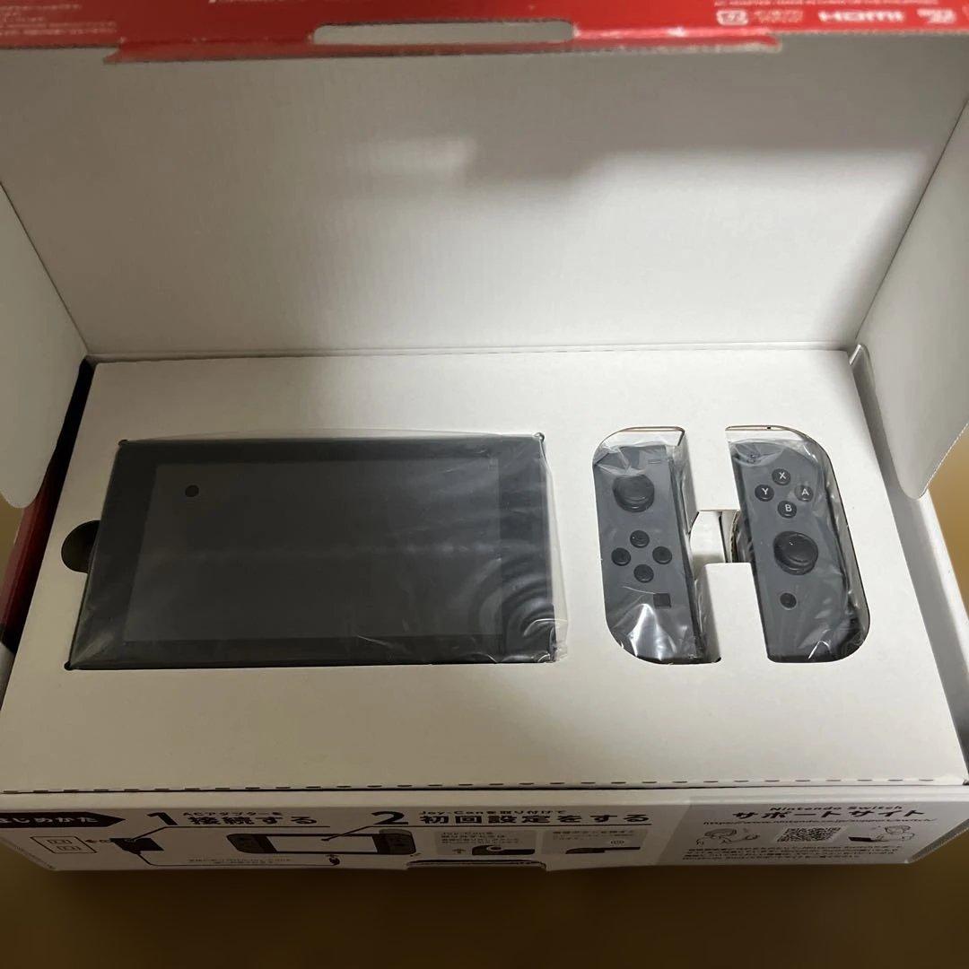 【美品】Nintendo Switch グレー 本体　初期型