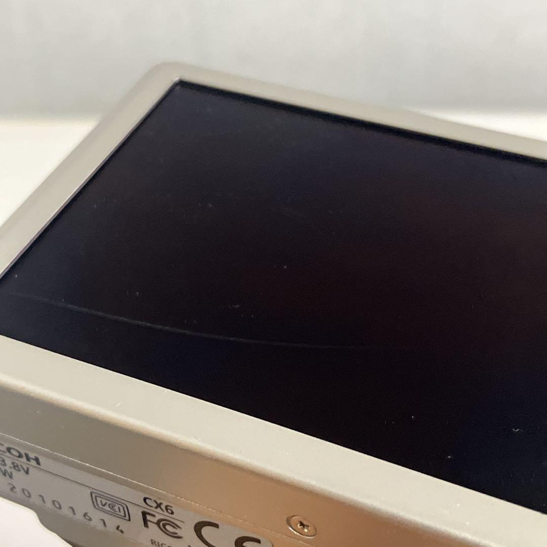 【ジャンク】RICOH CX6 ズームレバー不良 撮影可 取説付