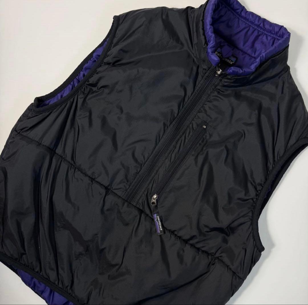90's patagonia パタゴニア USA製 パフボールベスト ブラック