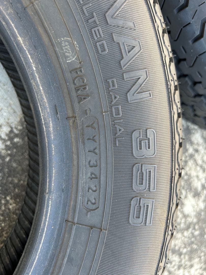 【未使用】YOKOHAMA 145/80R12 80/78N LT 2本セット