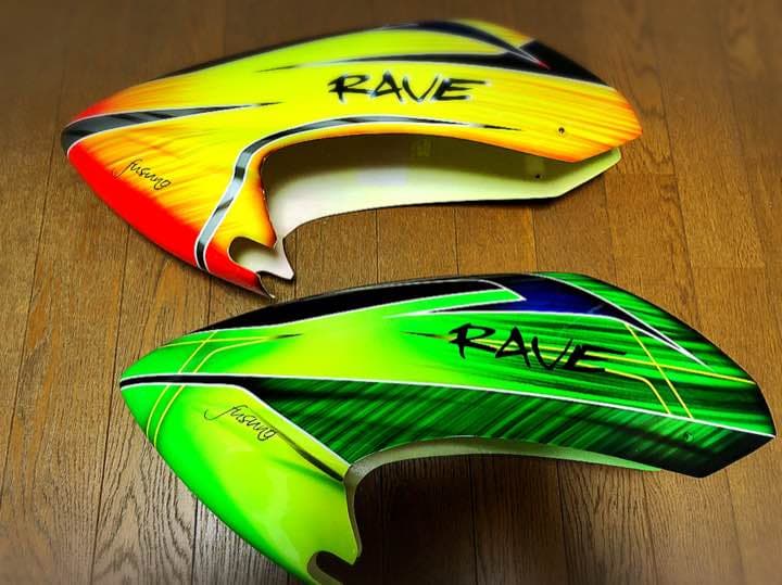 ラジコンヘリ RAVE 90 700 FUSUNO キャノピー キャビン フスノ