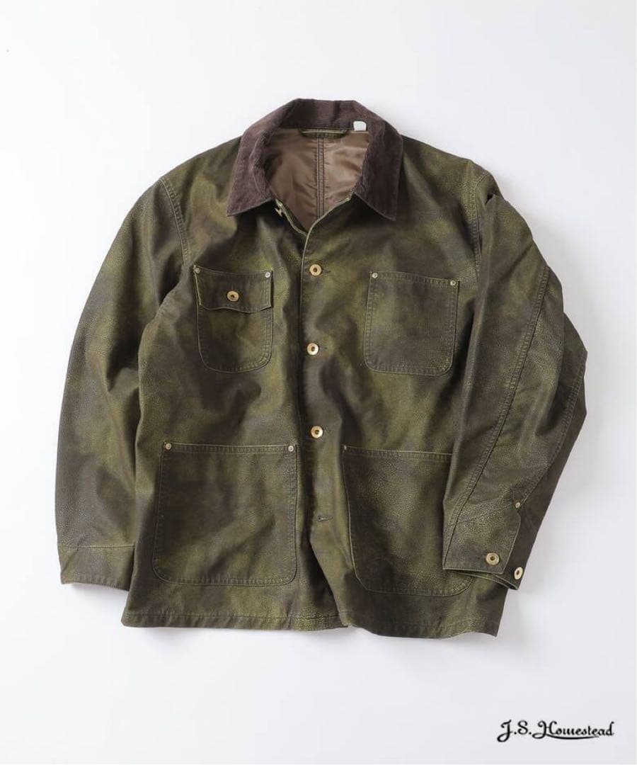【完売品】J.S.stead / フロックレザー カバーオール Mサイズ