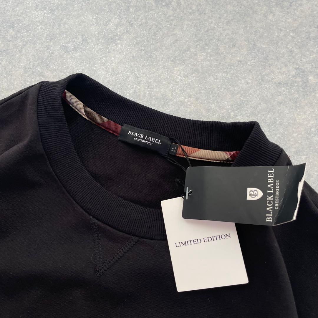 新品未使用 ブラックレーベルクレストブリッジ 半袖 ロゴ入りTシャツ 黒 XL