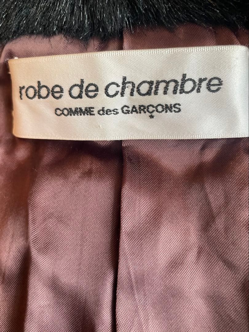 コムデ　ギャルソン　COMME des GARÇONS 黒ファーショール