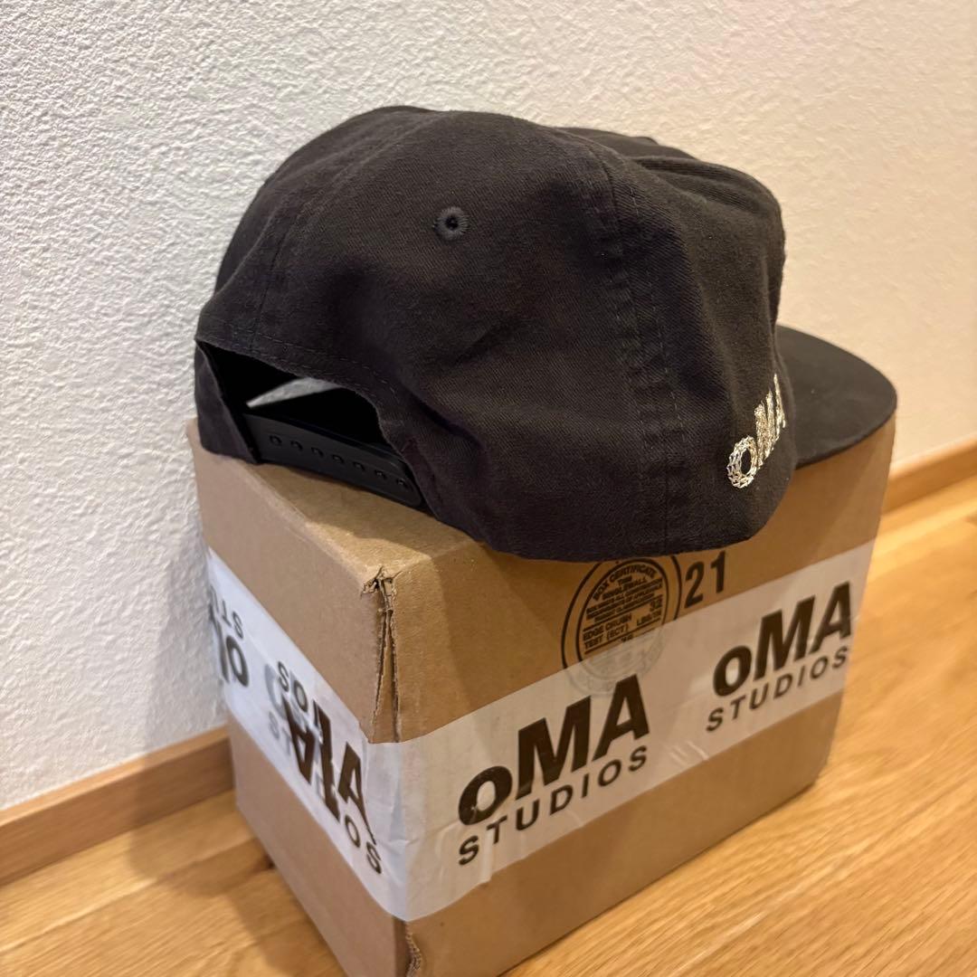 【新品未使用】oMA NY CHAIN STITCH HAT black