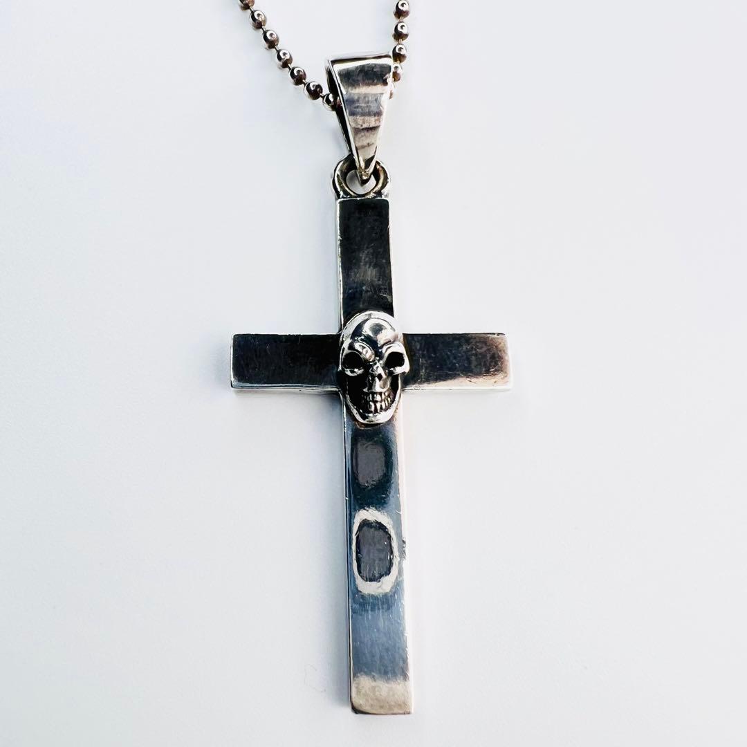Gaboratory ガボラトリー クロス スカル ネックレス 刻印有り.