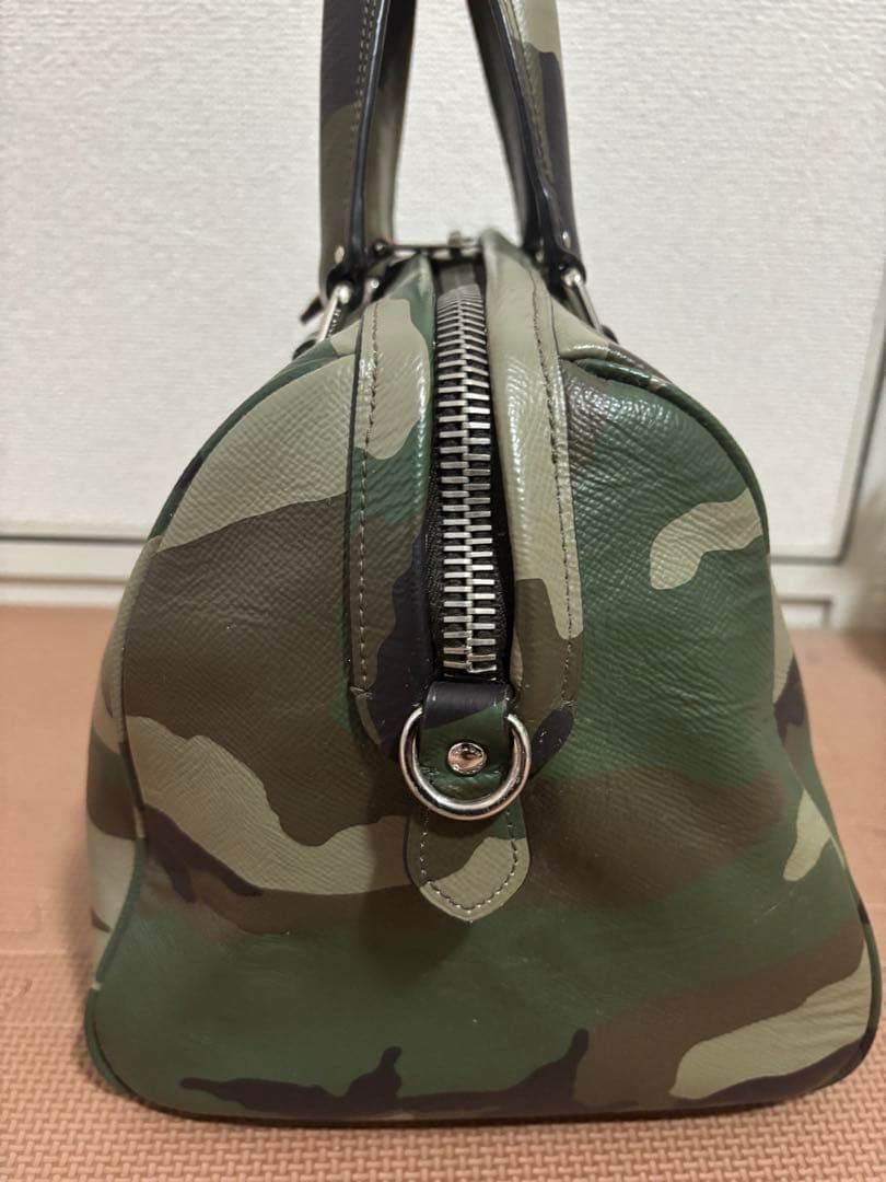 COACHコーチ サリーサッチェル カモフラージュ 2WAYバッグ 迷彩 レザー