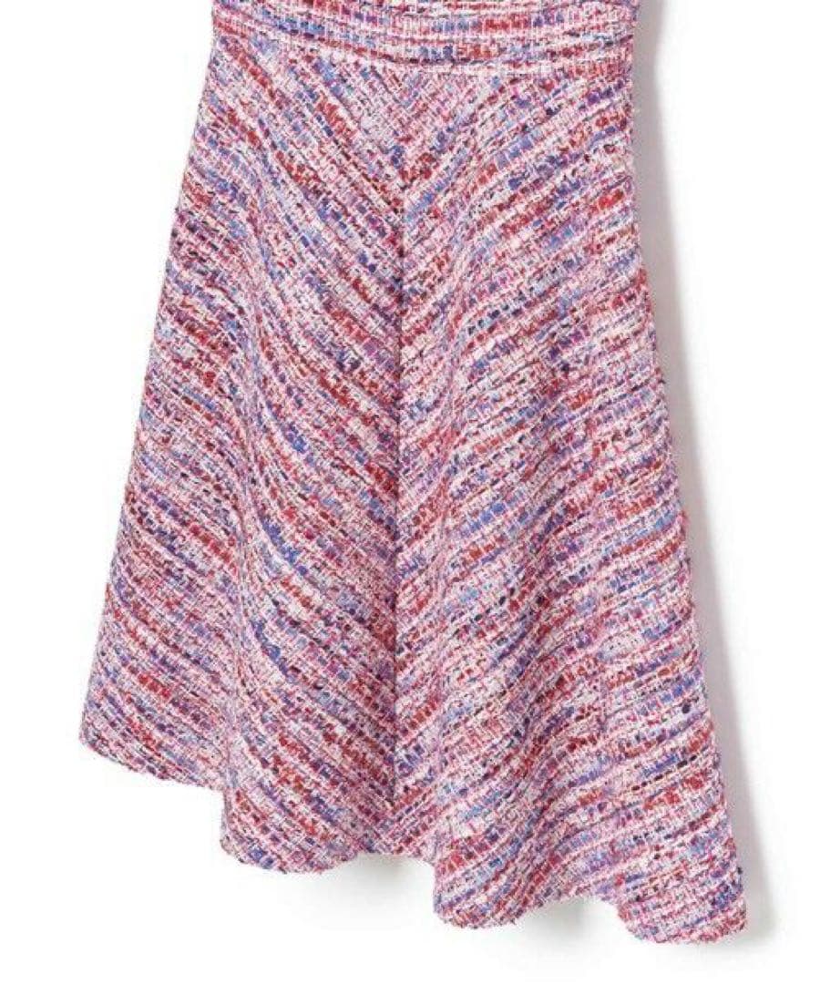 ANAYI 24SS レッドツイードバイヤスワンピース 34