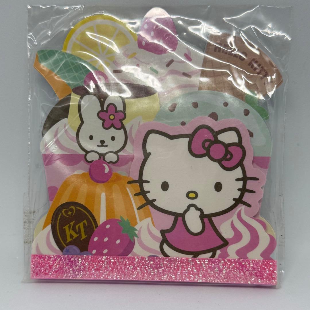 激レア　平成レトロ　サンリオ　キティ　メモ帳　プリンアラモード　　アイス型