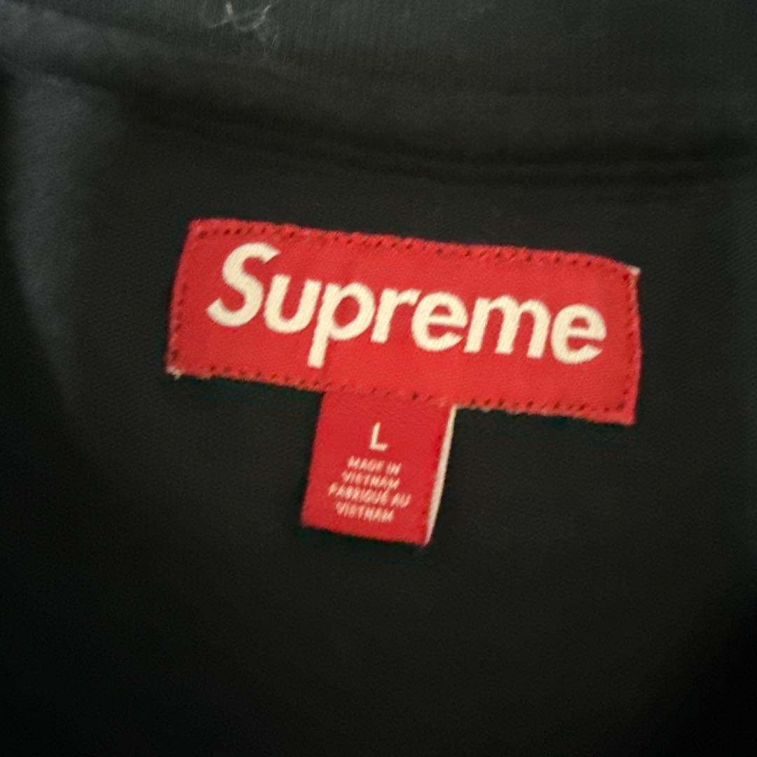 Supreme 黒 Tシャツ Lサイズ