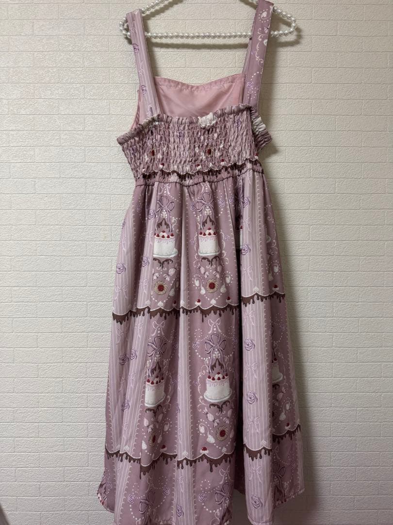 axes femme kawaiiお菓子柄ジャンパースカート