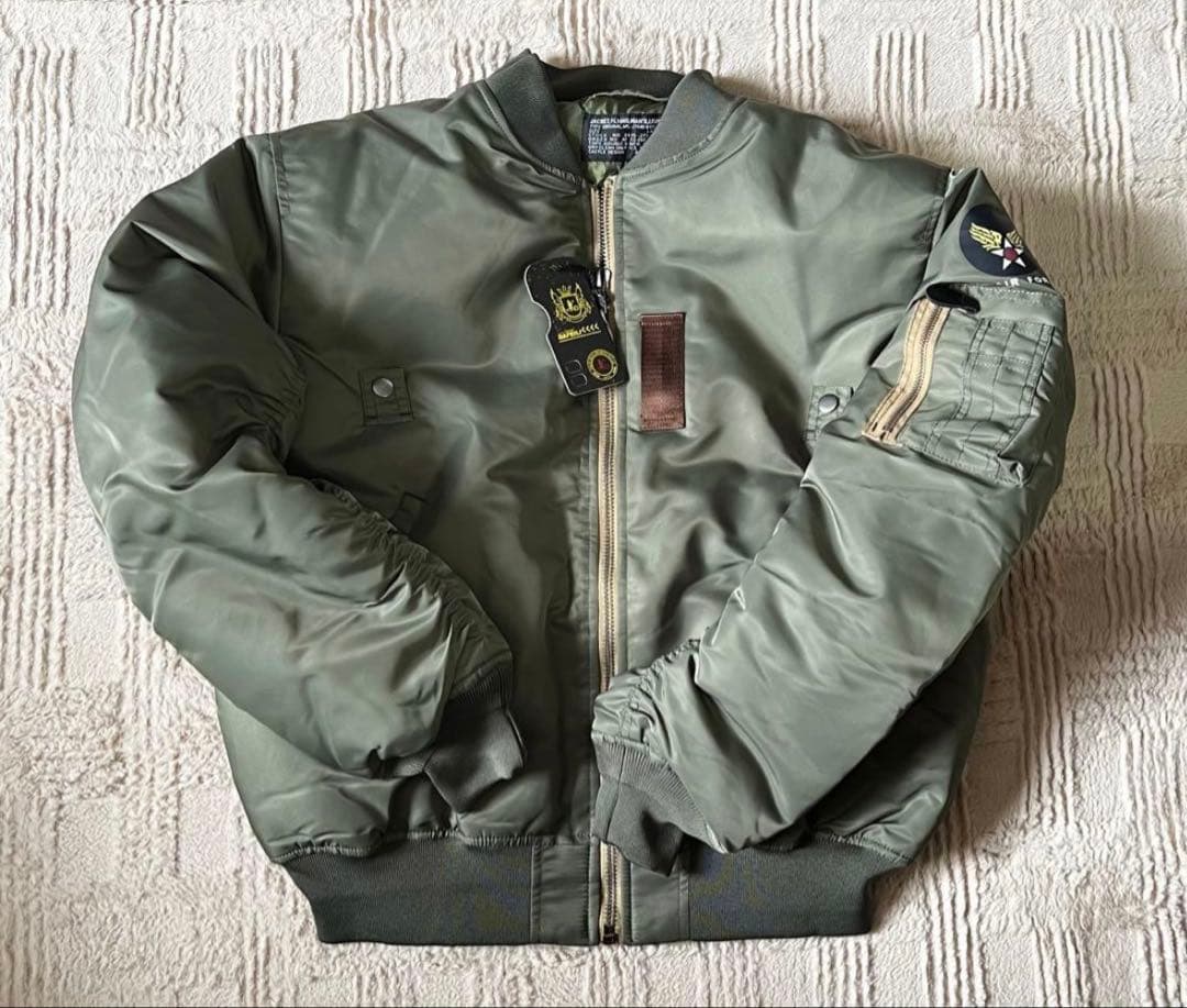 新品MA-1フライトジャケット オリーブグリーン