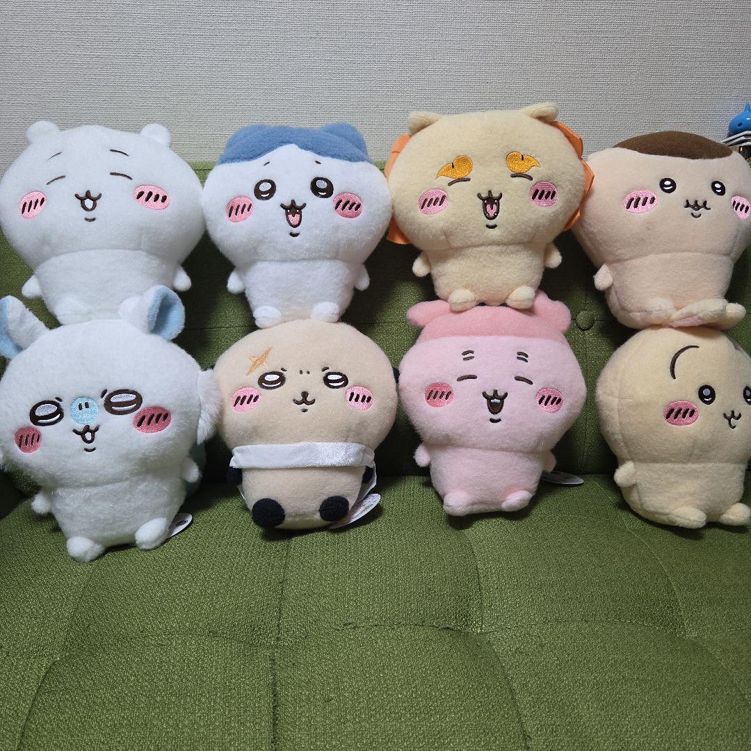 早者勝ち　ちいかわ　しーぷわぬいぐるみ①全4種②全4種　計8種コンプリート