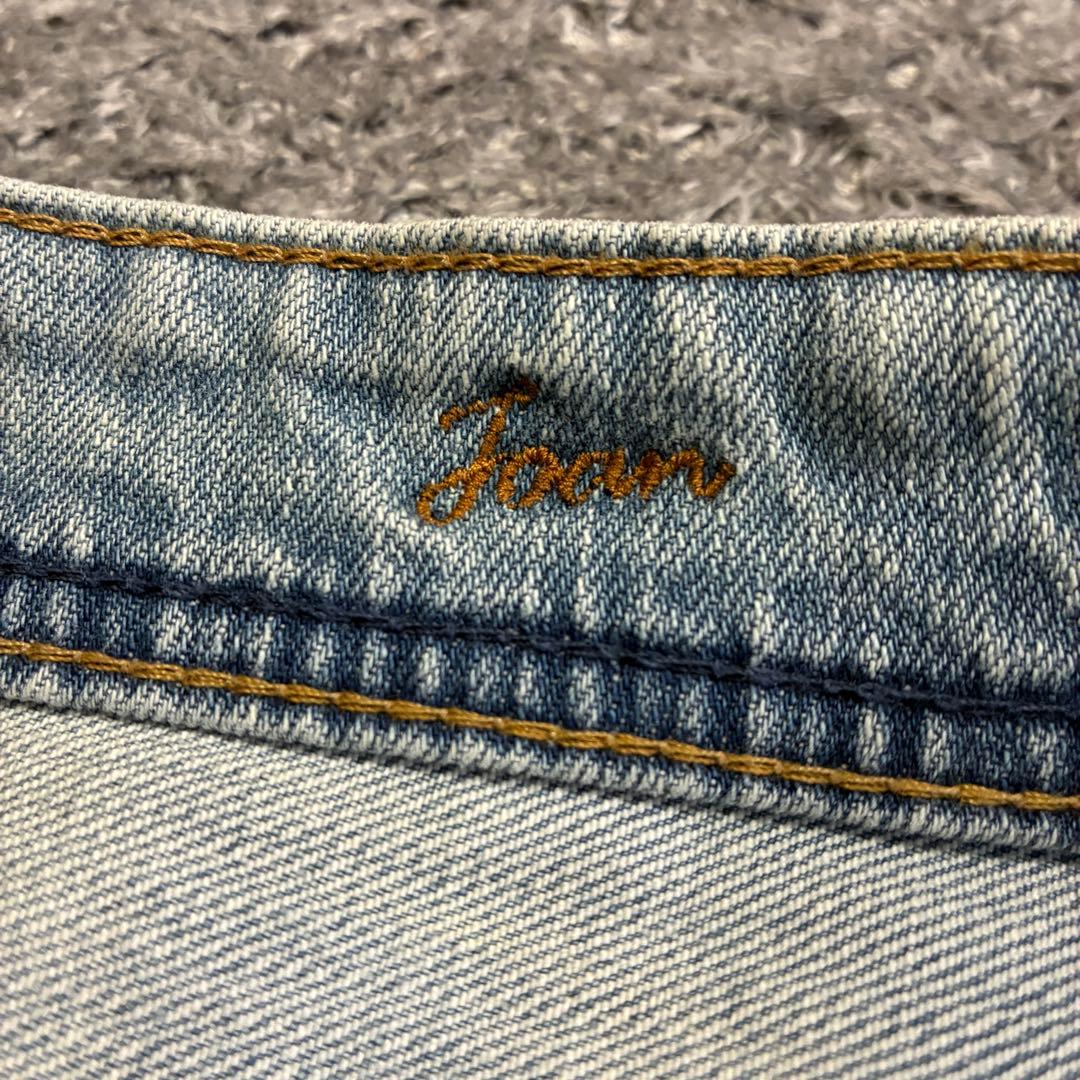良品 YANUK ヤヌーク JOAN ジョーン 23 ルーズデニム ライトブルー