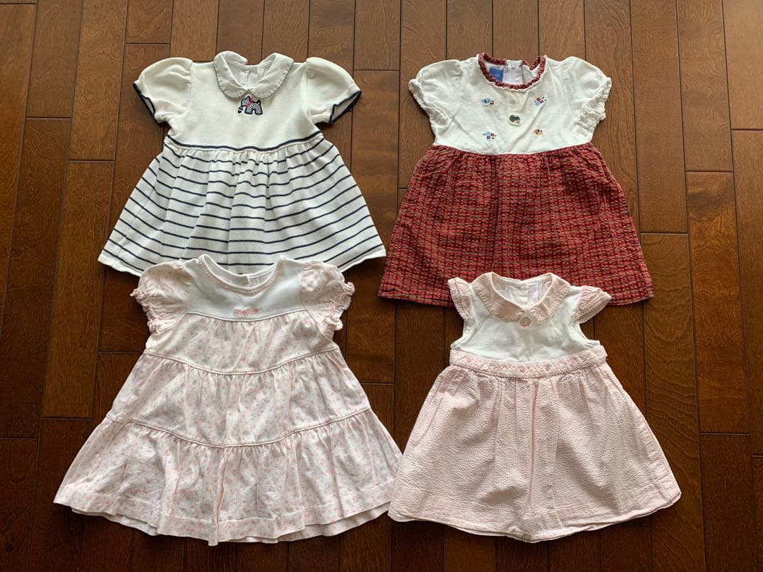 ❣️80〜90サイズ❣️ファミリア ベビー服 ワンピースなど合計11点+おまけ