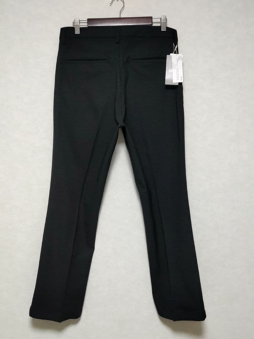 【新品】BEAMS　SOLOTEX SHOECUT PANTS　L　ブラック