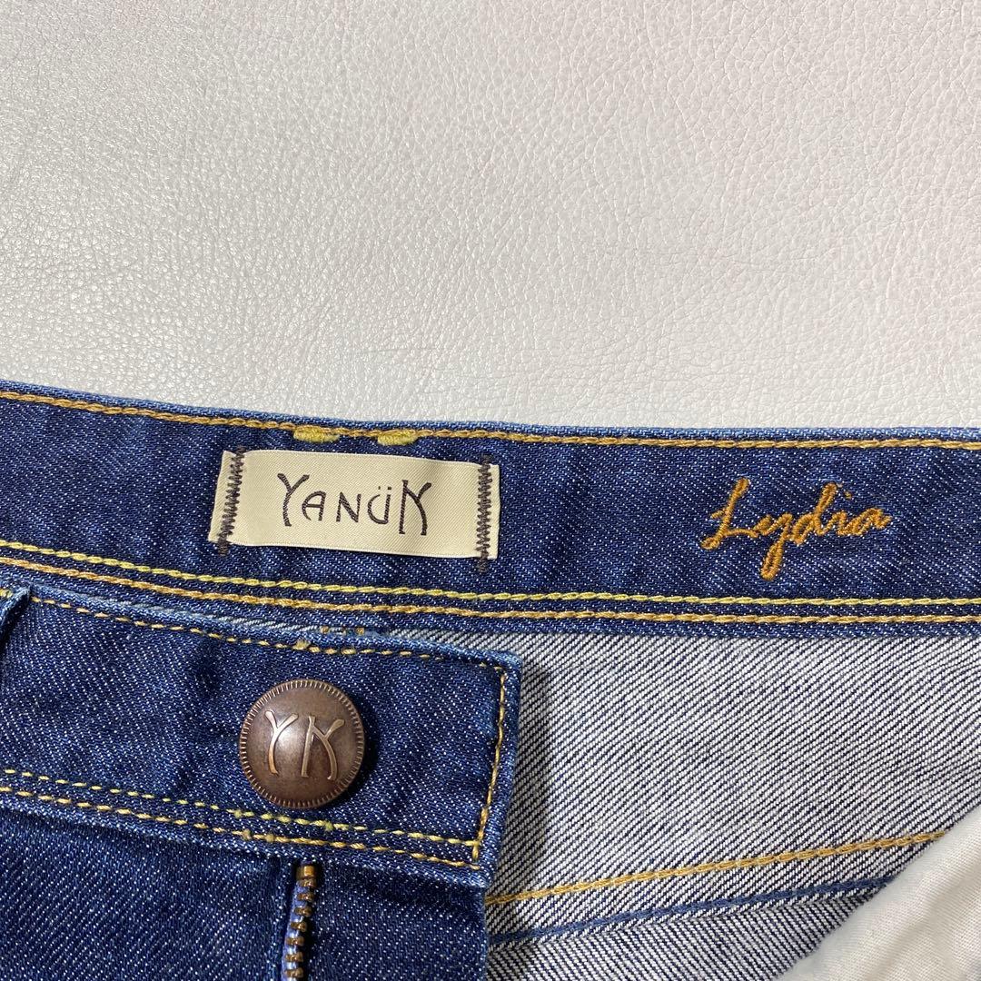 YANUK ヤヌーク LYDIA リディア ワイドデニムパンツ W25