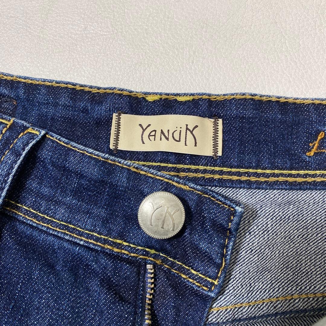 美品 YANUK リリス LILITH ワイドストレート デニムパンツ 24