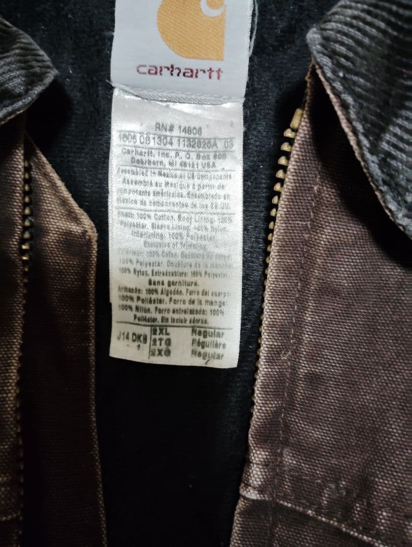 グ*ん様 6日オークション価格　Carhartt サンタフェジャケット　焦茶　2
