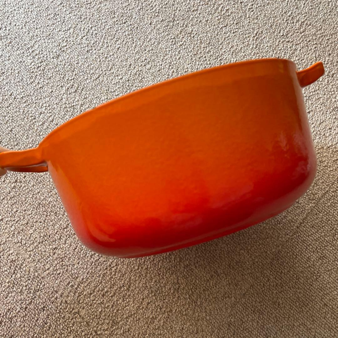 ルクルーゼ　ココットロンド　20cm オレンジ