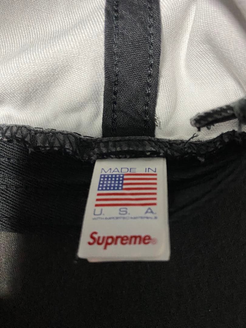 SUPREMEロゴ ウォッシュデニムキャップ（BLK）