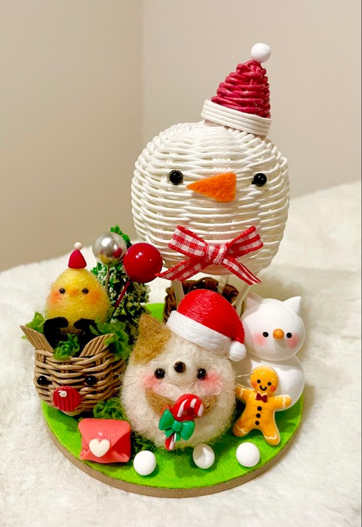 専用ページ♡Xmas★¨̮クリスマス雪だるま気球☆K